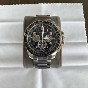 Seiko Men's Black Stainless Steel Watch